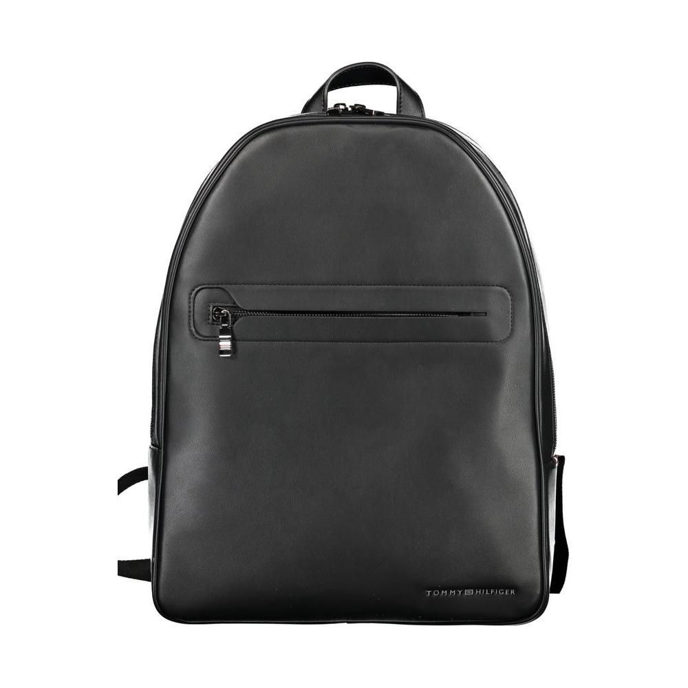 Tommy Hilfiger Black Polyester Backpack