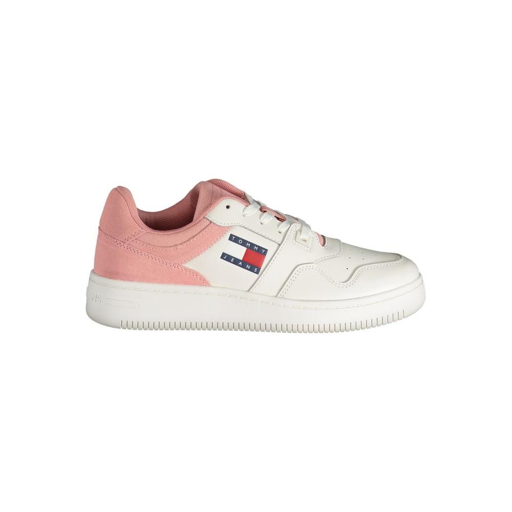 Tommy Hilfiger Pink Polyester Sneaker Tommy Hilfiger