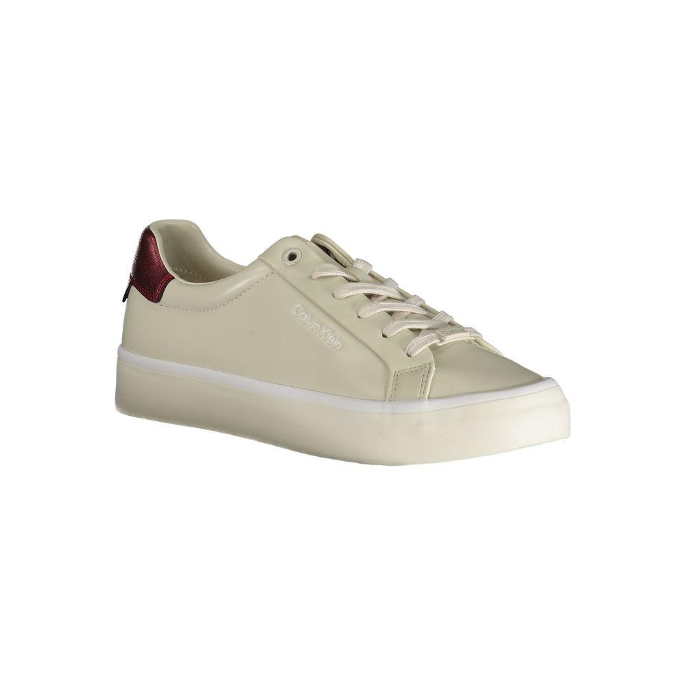 Calvin Klein Beige Polyester Sneaker Calvin Klein