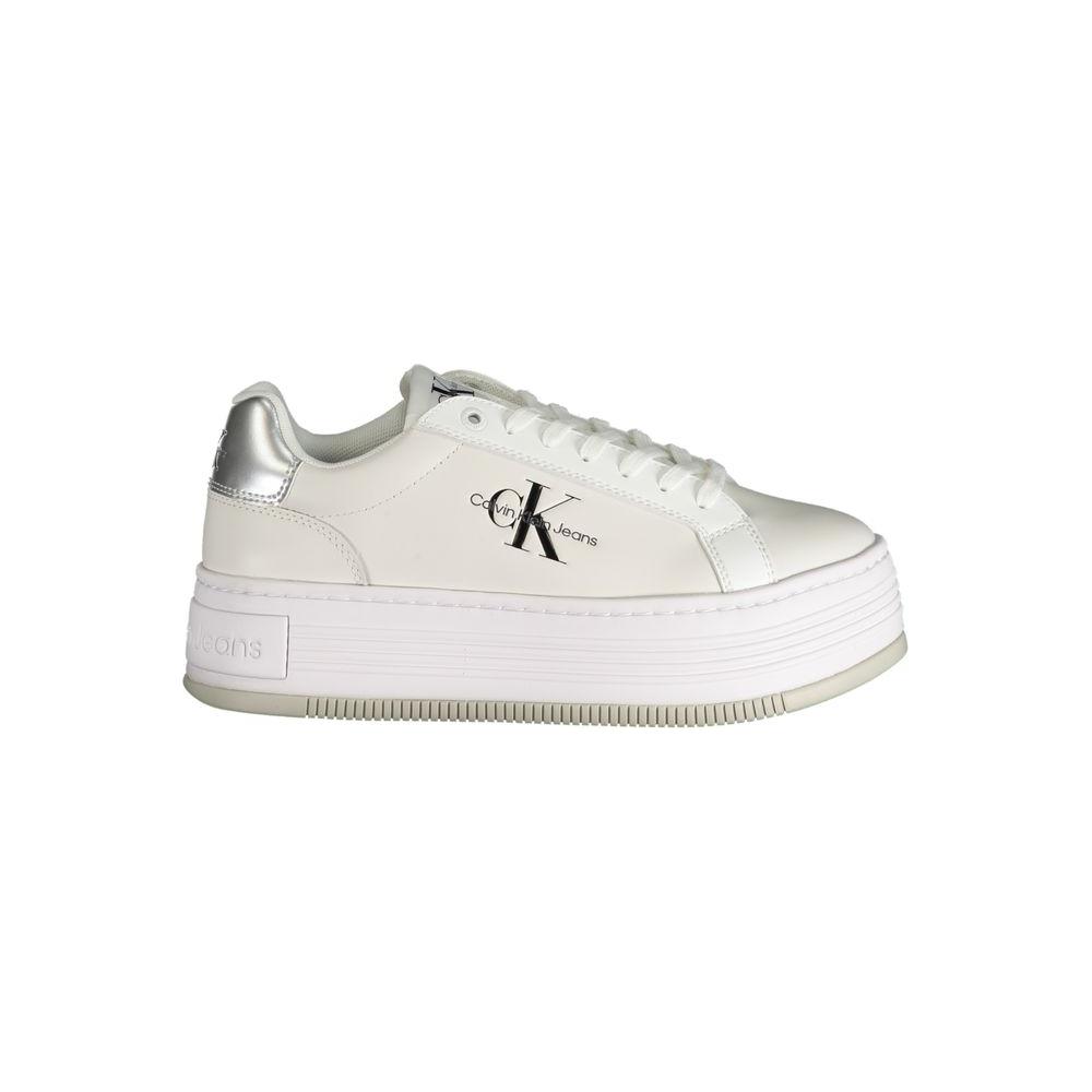 Calvin Klein White Polyester Sneaker Calvin Klein