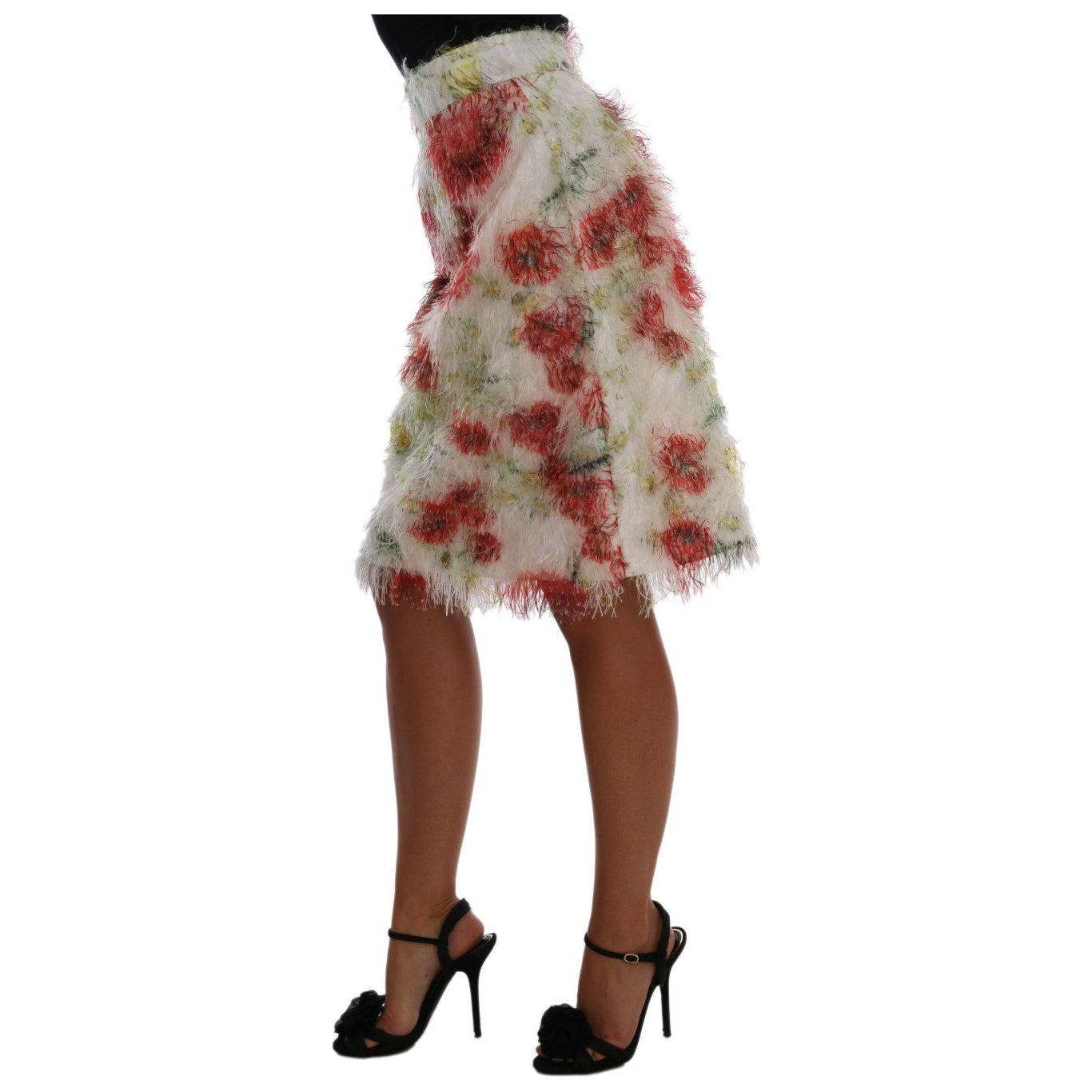 Dolce & Gabbana Elegant Floral High-Waist Pencil Skirt Dolce & Gabbana