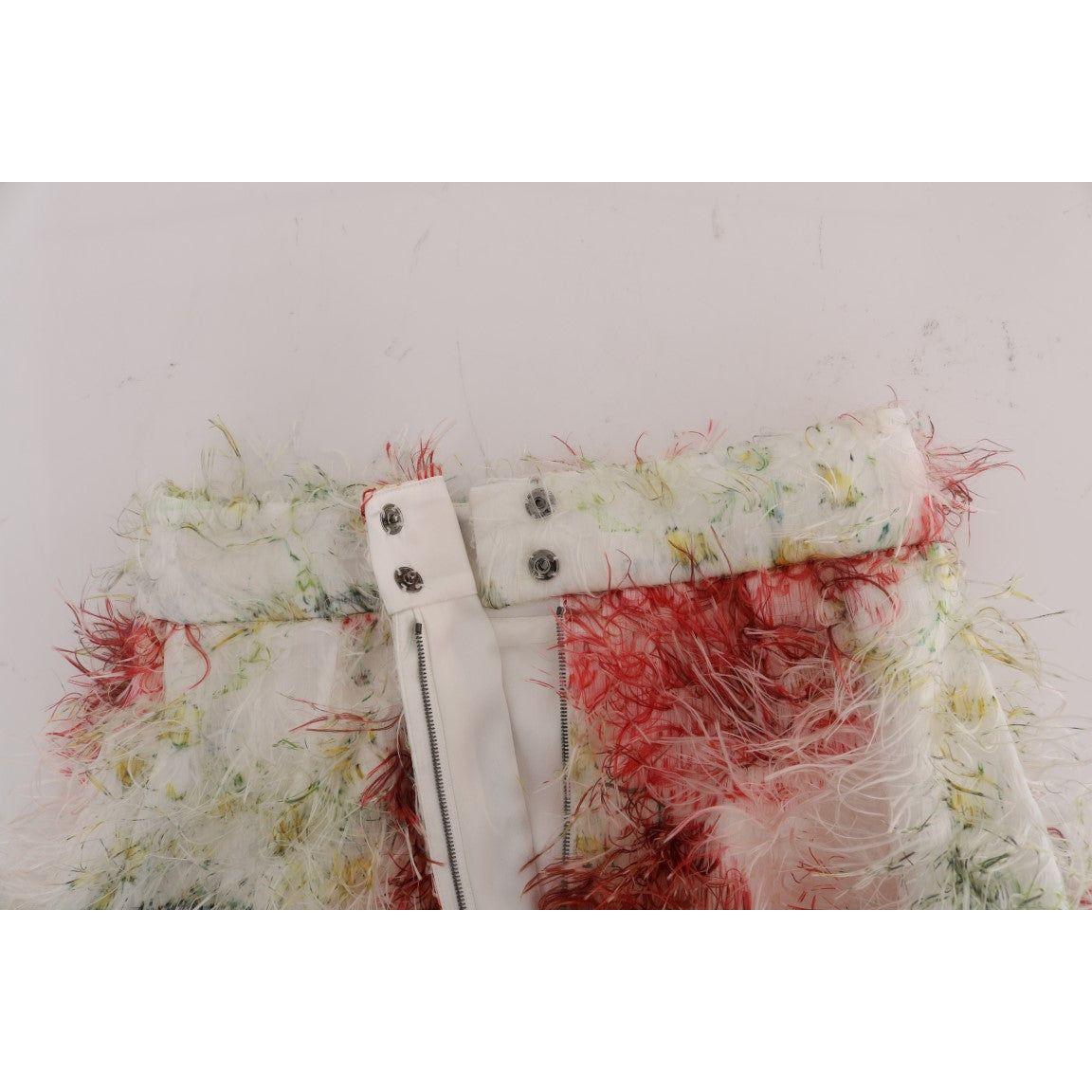 تنورة قلم رصاص أنيقة بنقشة الزهور من دولتشي آند غابانا بخصر عالٍ