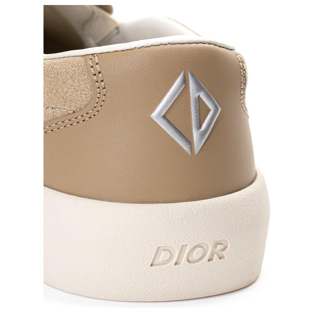 Dior Beige Leather Men Sneakers Dior