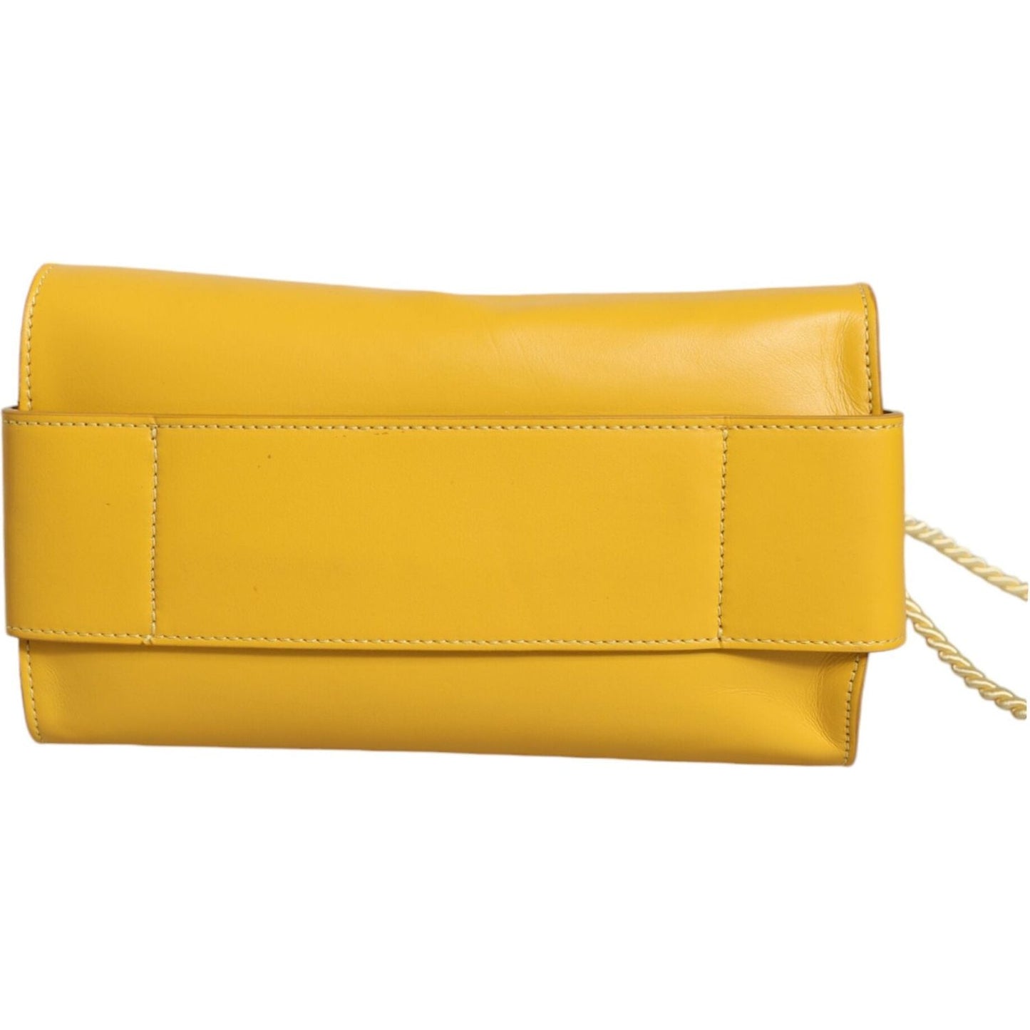 Patrizia Pepe Yellow Leather Shoulder Strap Top Handle Bag Patrizia Pepe