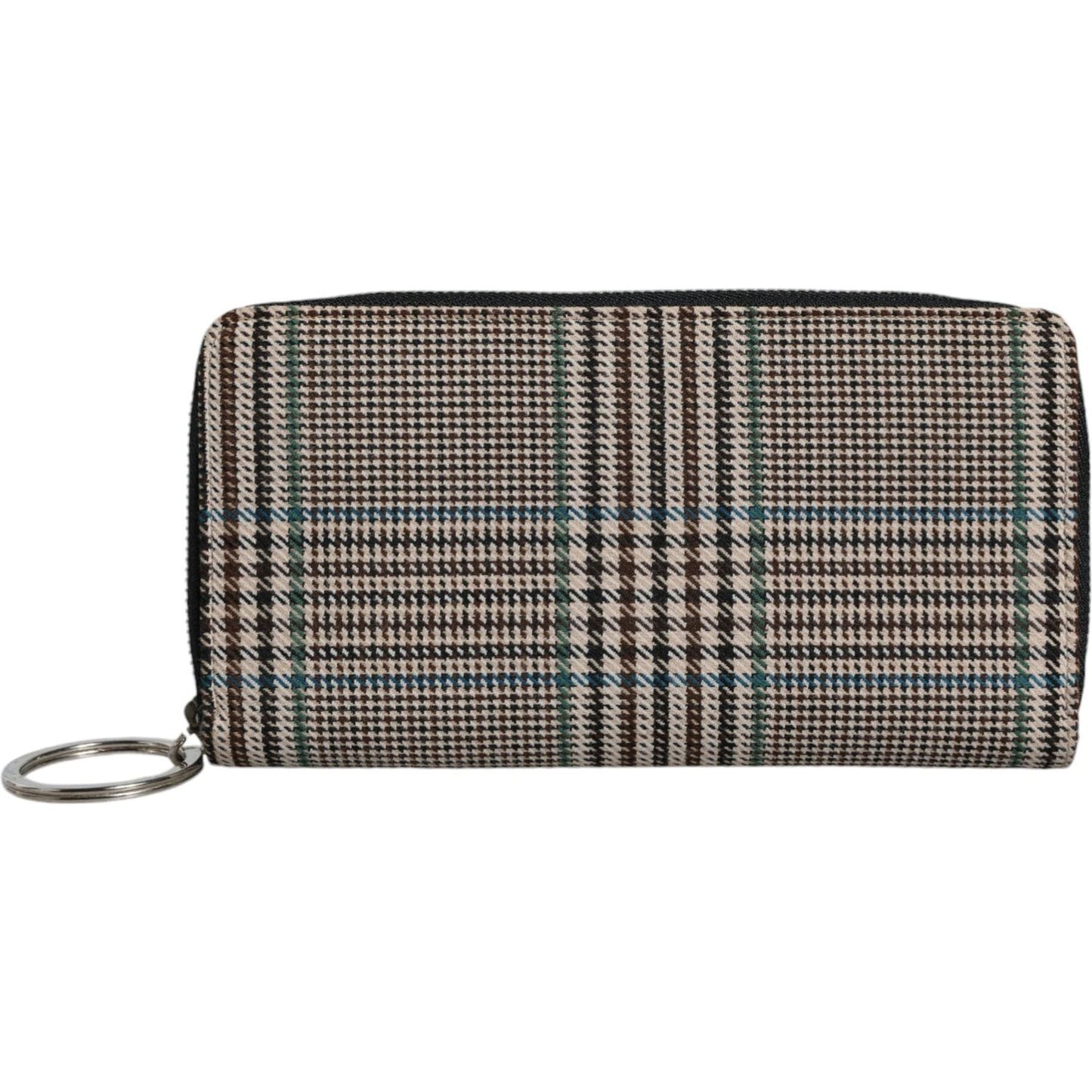 MM6 Maison Margiela Multicolor Houndstooth Continental Zip Around Clutch Wallet MM6 Maison Margiela