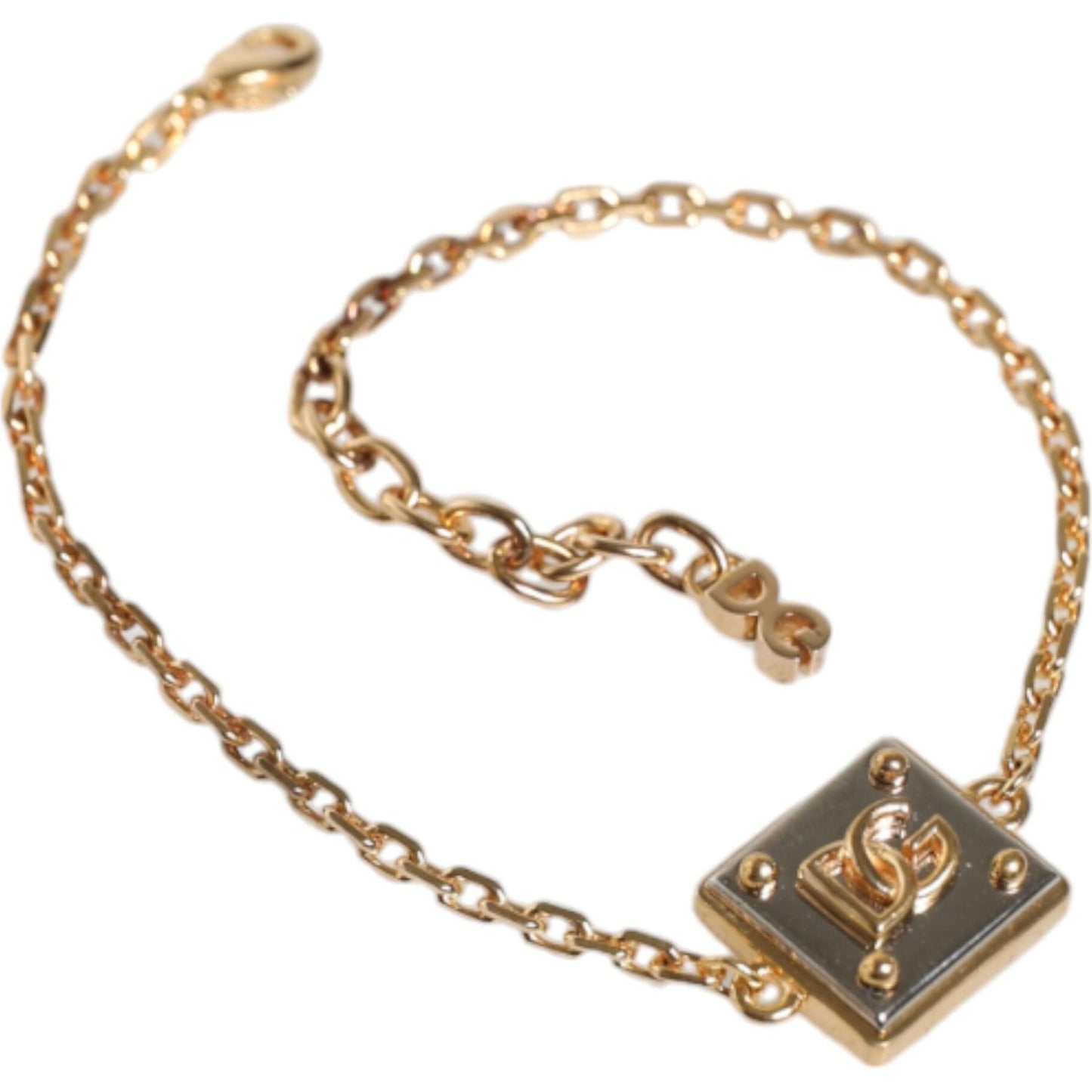 Dolce & Gabbana Gold Brass Chain Logo Sicily Pendant Necklace Dolce & Gabbana