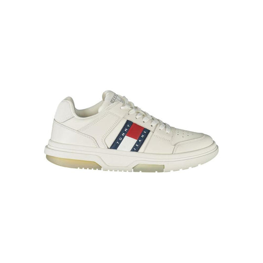 Tommy Hilfiger White Leather Women Sneaker Tommy Hilfiger