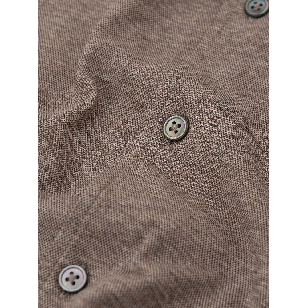 Gran Sasso Beige Cotton Shirt Gran Sasso