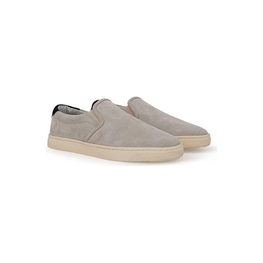 Brunello Cucinelli Gray Leather Sneaker Brunello Cucinelli