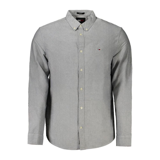 Tommy Hilfiger Blue Cotton Men Shirt Tommy Hilfiger