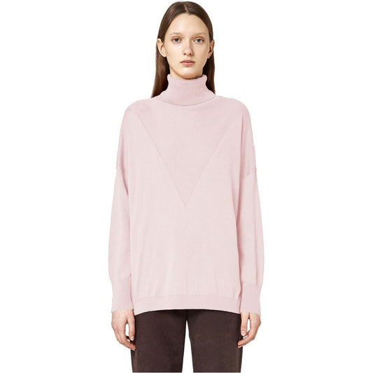 Alpha Studio Pink Silk Sweater Alpha Studio