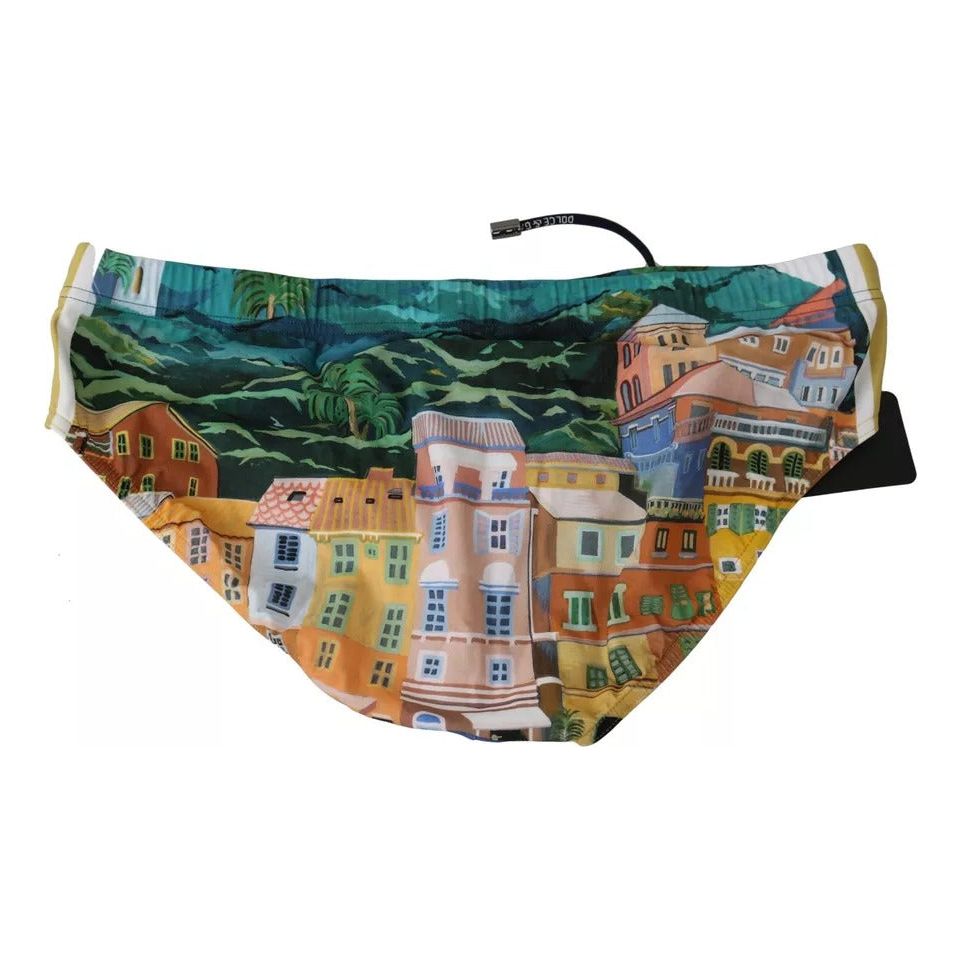 Dolce & Gabbana Multicolor PORTOFINO Beachwear Brief Swimwear Dolce & Gabbana