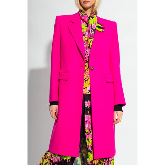 Versace Fuchsia Viscose Jackets & Coat Versace