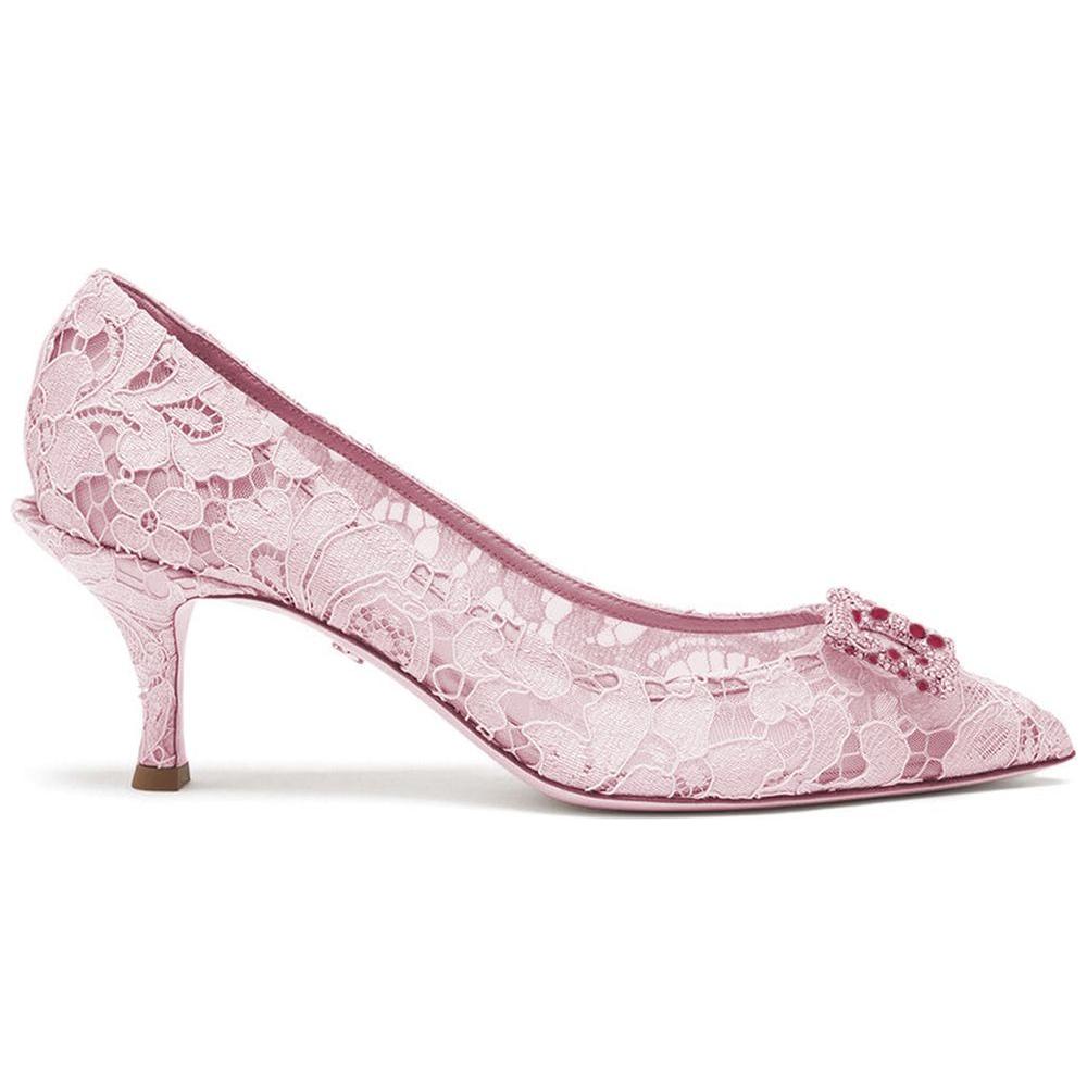 Dolce & Gabbana Pink Viscose Pump Dolce & Gabbana