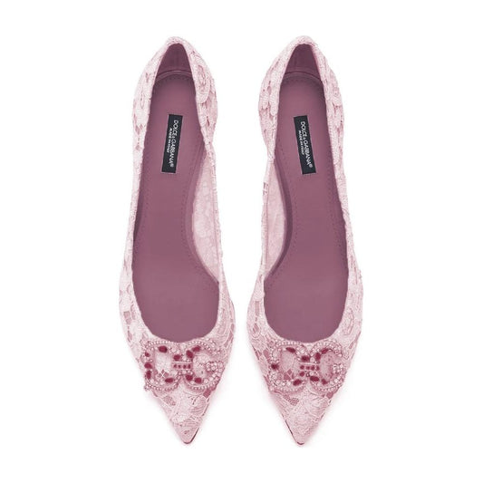 Dolce & Gabbana Pink Viscose Pump Dolce & Gabbana