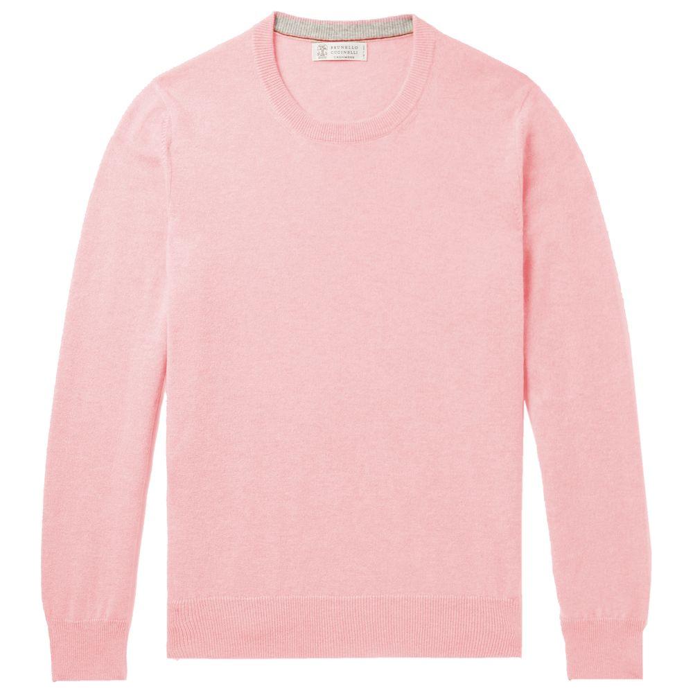 Brunello Cucinelli Pink Wool Sweater Brunello Cucinelli