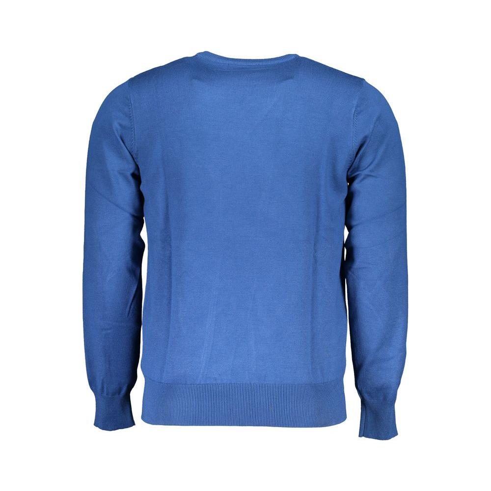 U.S. Grand Polo Blue Nylon Sweater U.S. Grand Polo