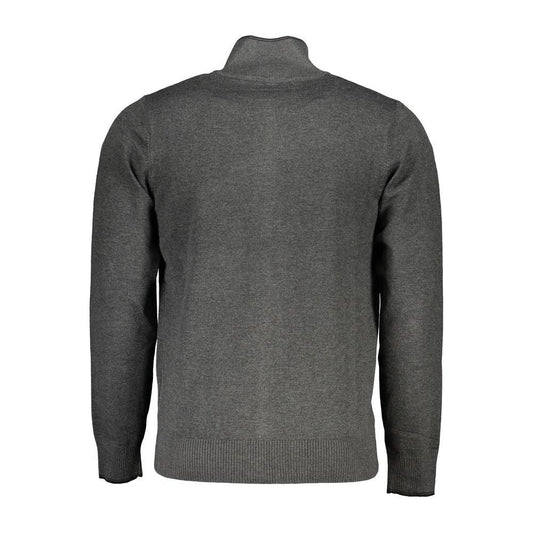 U.S. Grand Polo Gray Nylon Sweater U.S. Grand Polo