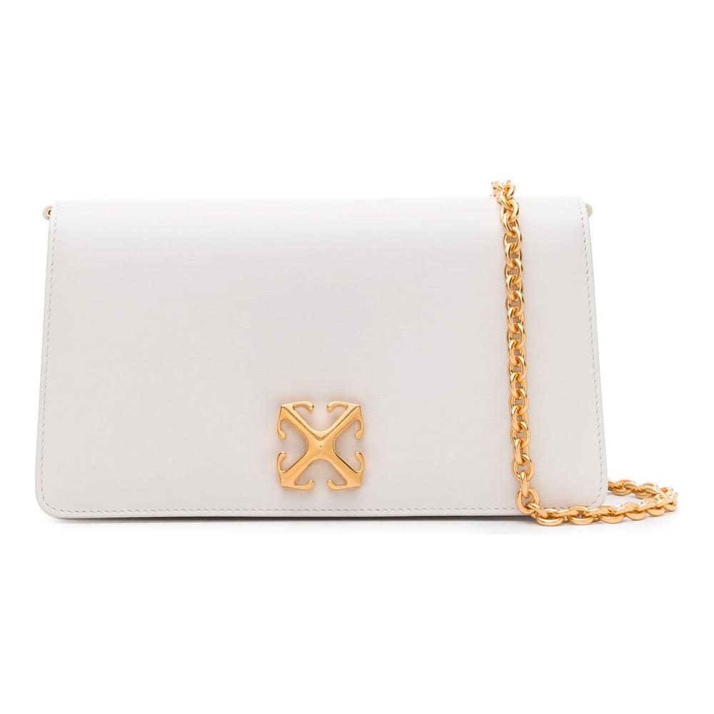 Off-White White Leather Crossbody Bag Off-White