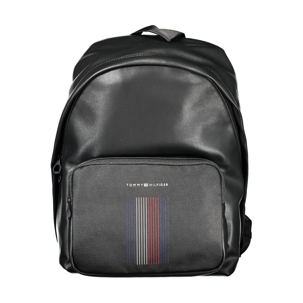 Tommy Hilfiger Black Polyester Backpack Tommy Hilfiger