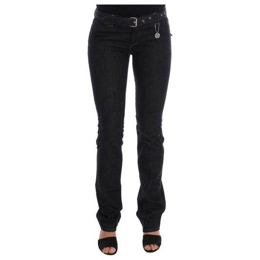 Costume National Svelte Dark Blue Cotton Slim Jeans Costume National