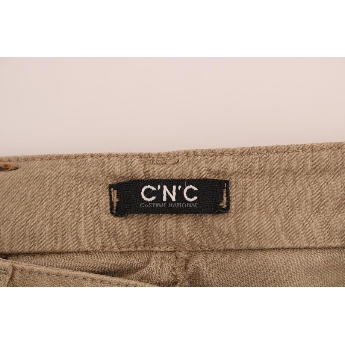 بنطلون جينز ضيق للغاية باللون البيج من كوستيوم ناشيونال