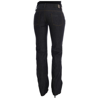 Costume National Dark Blue Cotton Classic Fit Jeans
