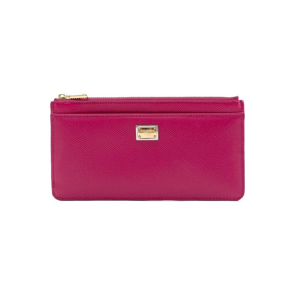 Dolce & Gabbana Fuchsia Leather Wallet Dolce & Gabbana