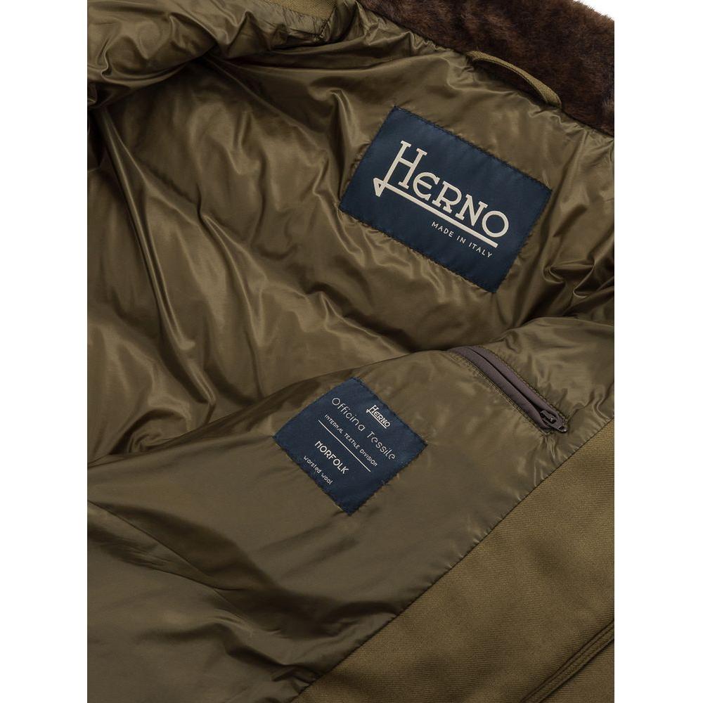 Herno Green Viscose Jacket Herno