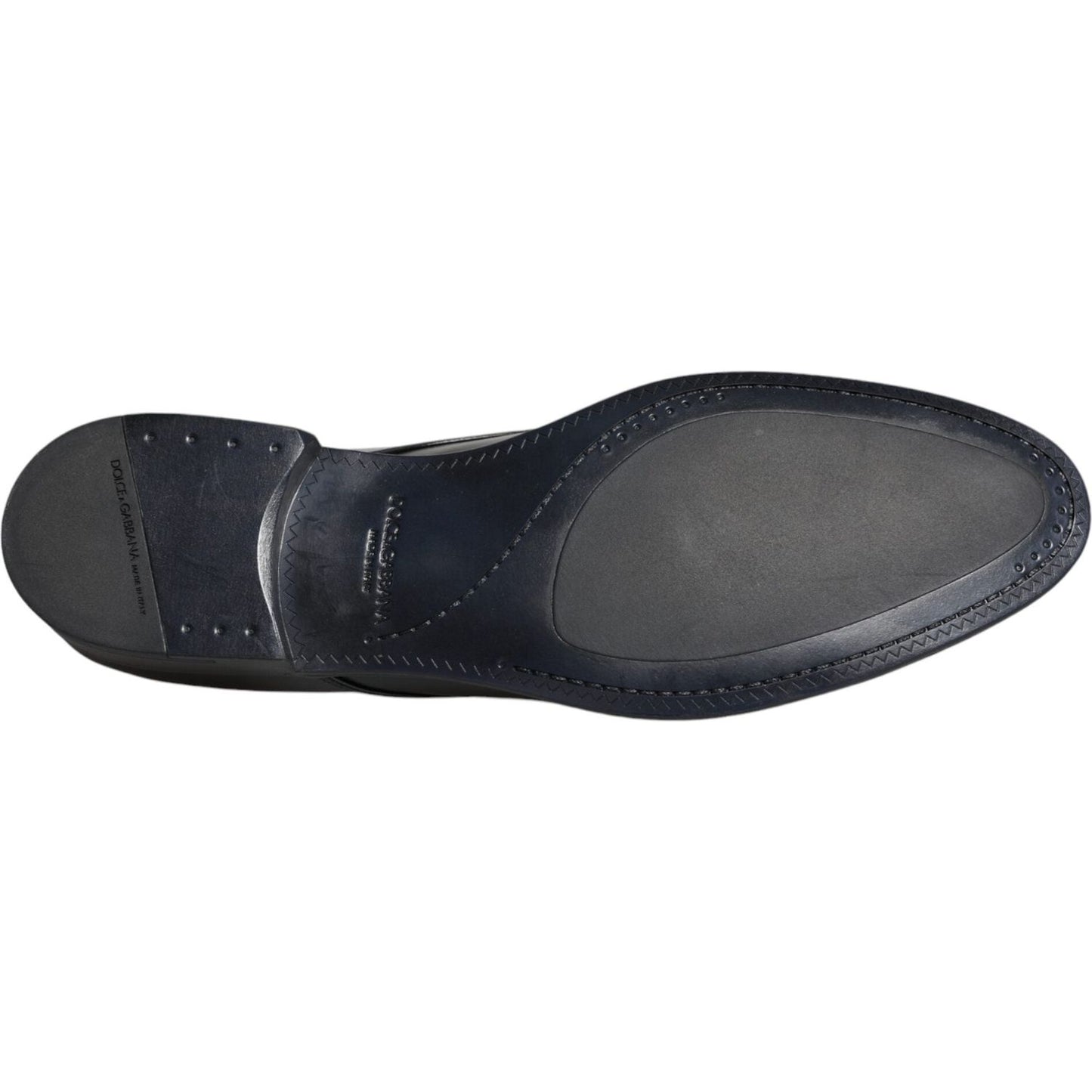 Dolce & Gabbana Black Leather Derby Formal Dress Shoes Dolce & Gabbana