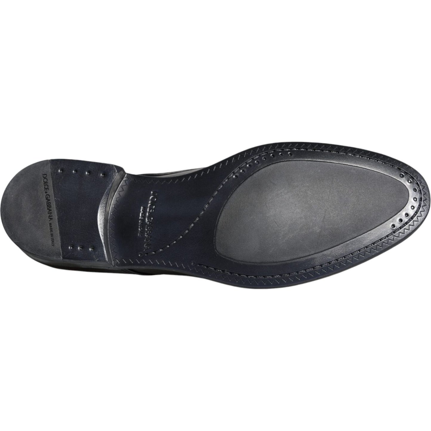 Dolce & Gabbana Black Leather Derby Formal Dress Shoes Dolce & Gabbana