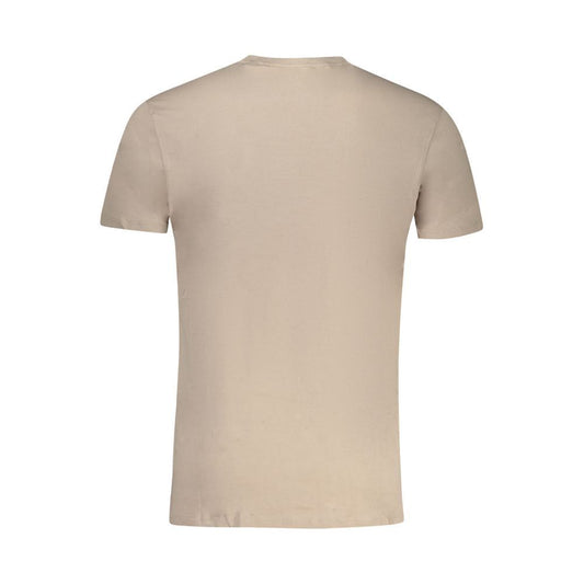 Guess Jeans Beige Cotton T-Shirt Guess Jeans