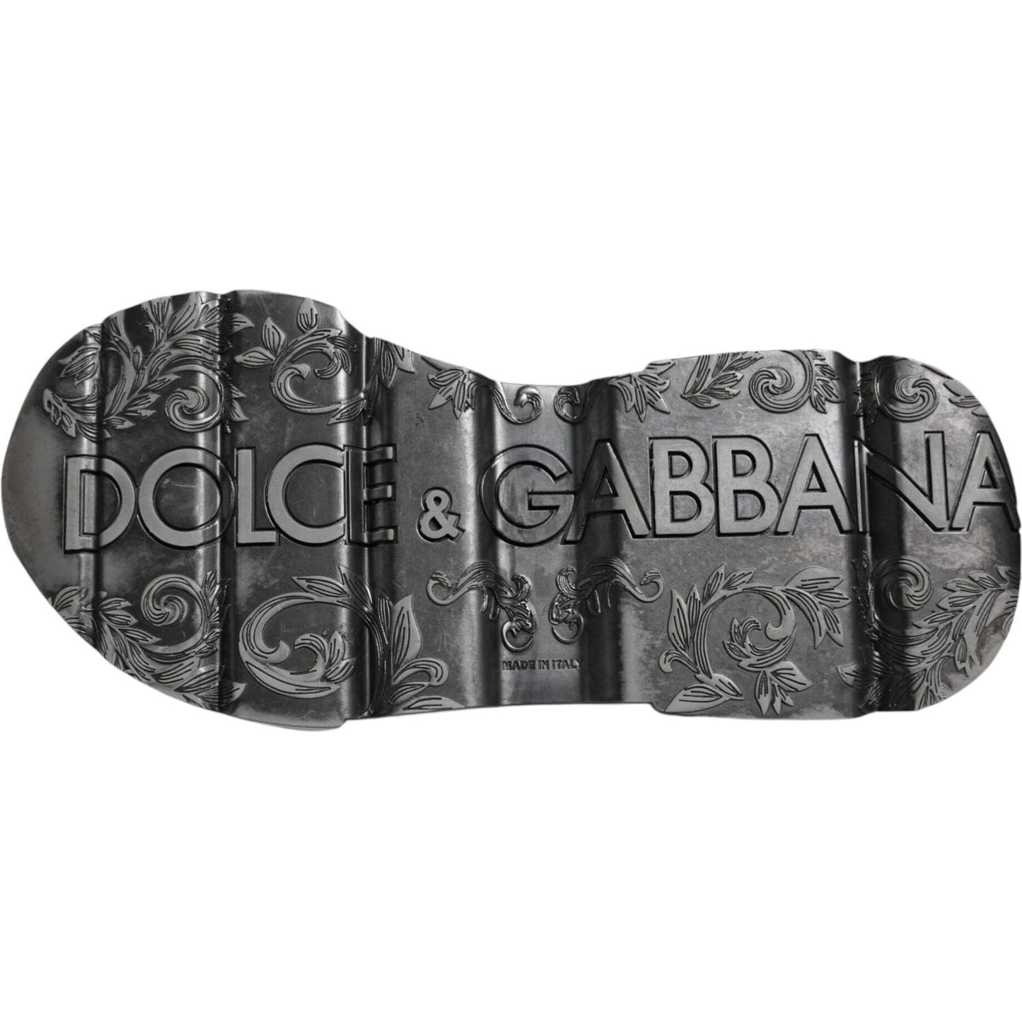 Dolce & Gabbana White Silver DAYMASTER Leather Sneakers Shoes Dolce & Gabbana