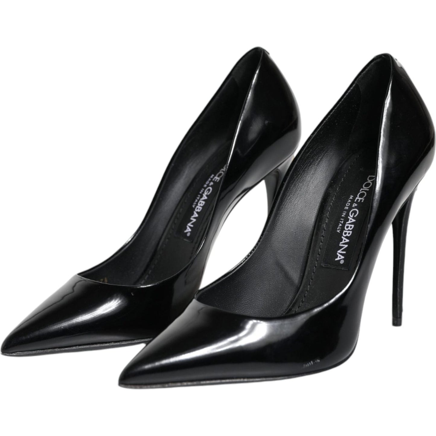 Dolce & Gabbana Black Patent Leather High Heels Pumps Shoes Dolce & Gabbana