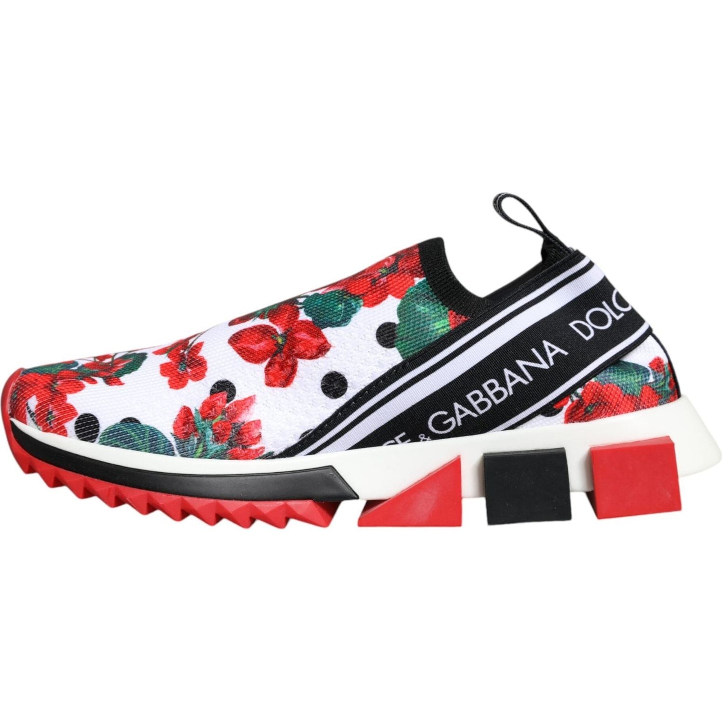 Dolce & Gabbana Multicolor Geranium Sorrento Sneakers Shoes Dolce & Gabbana