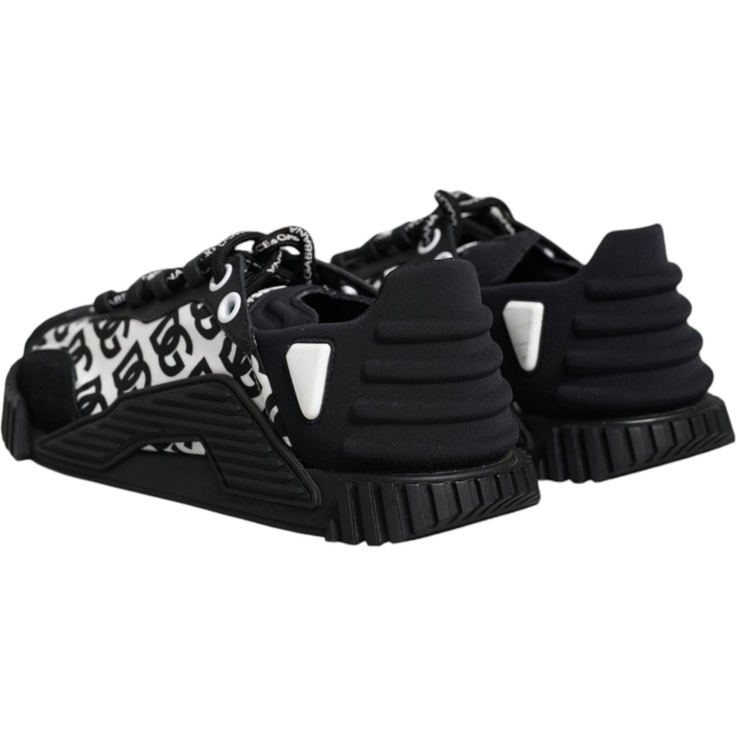 Dolce & Gabbana Black Logo Lace Up Low Top NS1 Sneakers Shoes Dolce & Gabbana