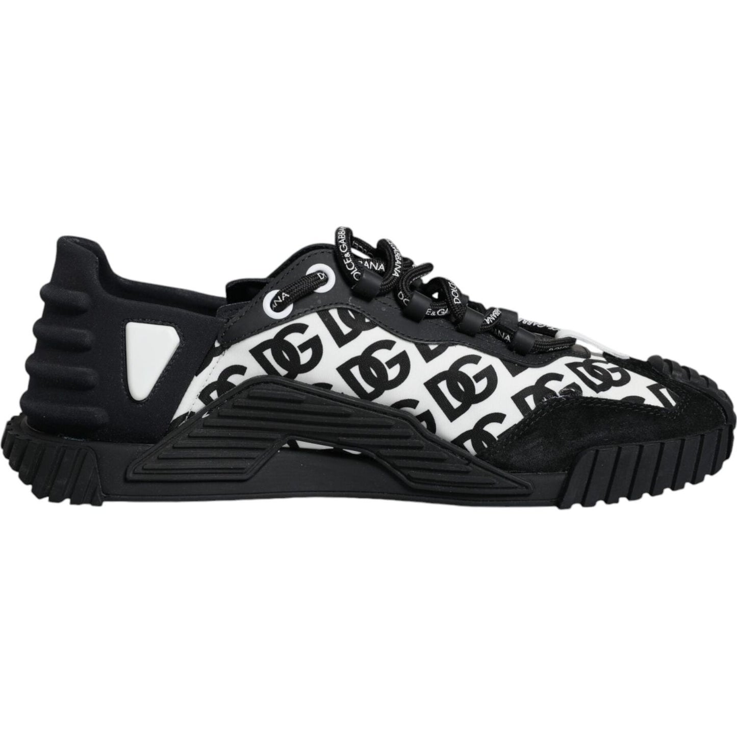 Dolce & Gabbana Black Logo Lace Up Low Top NS1 Sneakers Shoes Dolce & Gabbana