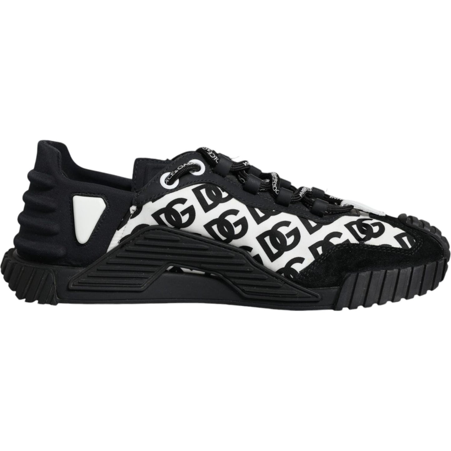 Dolce & Gabbana Black Logo Lace Up Low Top NS1 Sneakers Shoes Dolce & Gabbana