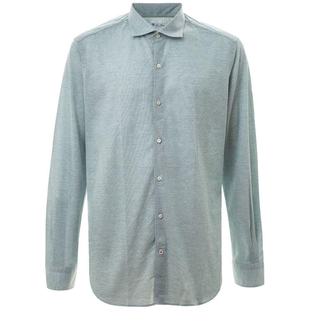 Loro Piana Light Blue Cotton Shirt Loro Piana