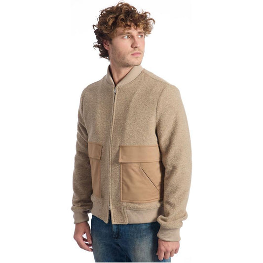 Roberto Pepe Luxury Beige Cotton Jacket Roberto Pepe Luxury