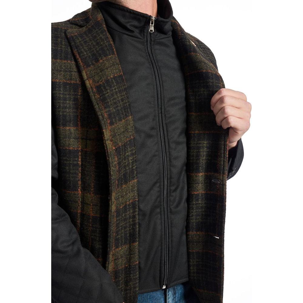 Roberto Pepe Luxury Brown Wool Jacket Roberto Pepe Luxury