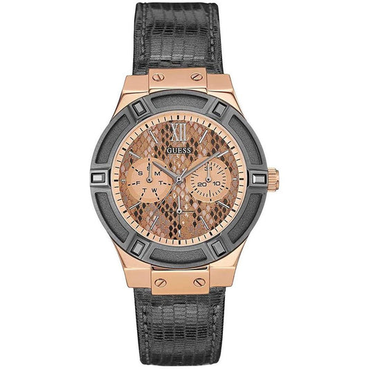 Guess Gray Leather Watch Guess Dim Gray
