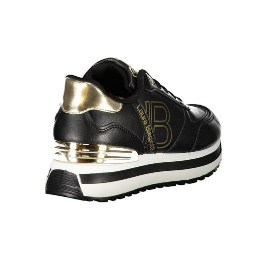 Laura Biagiotti Black Polyester Sneaker Laura Biagiotti