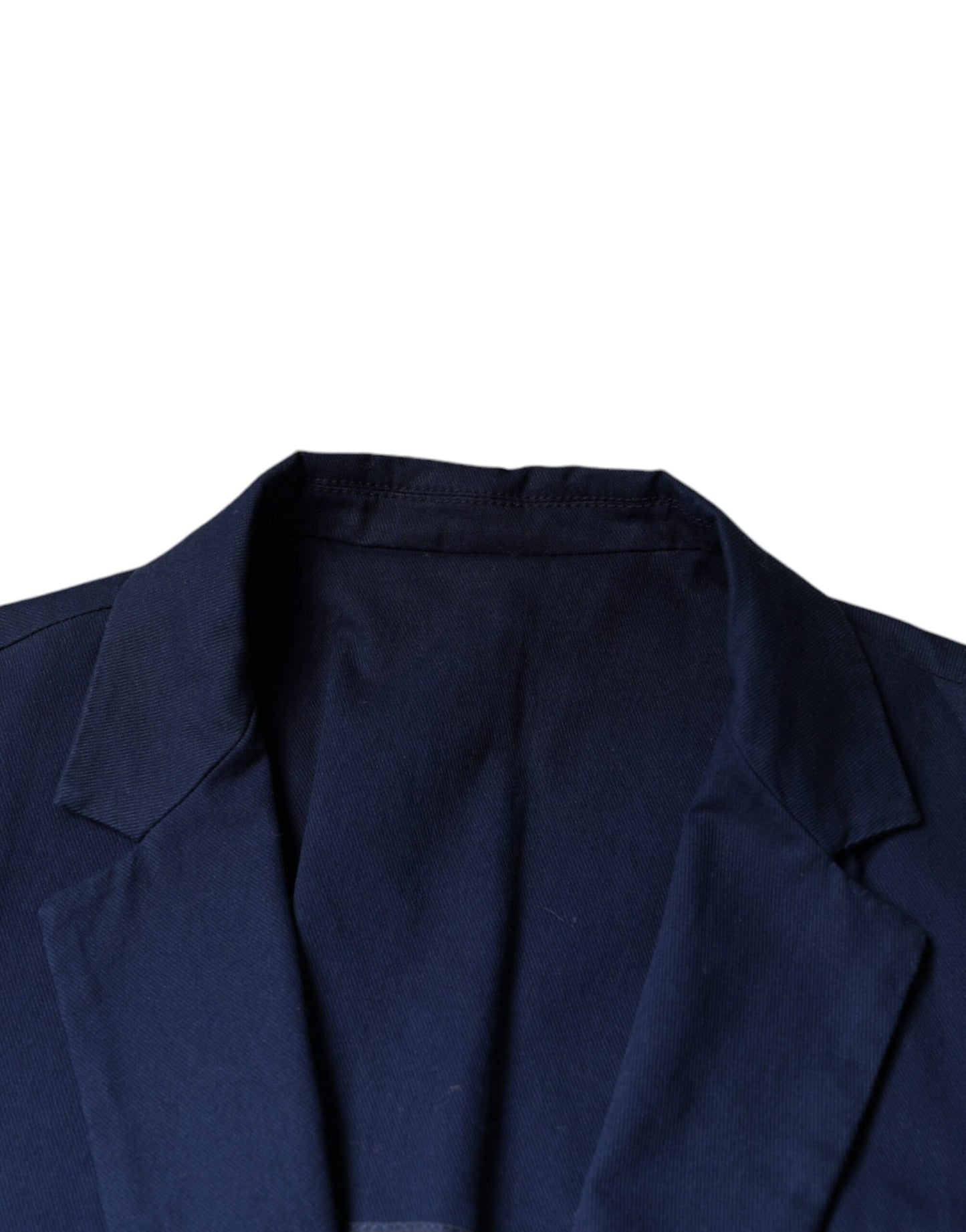 Dolce & Gabbana Blue Notch Single Breasted Dress Coat Blazer Dolce & Gabbana