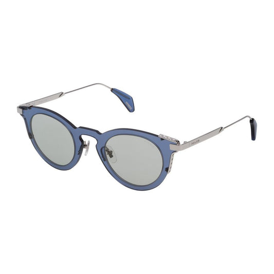 Police Gray Metal Sunglasses Police