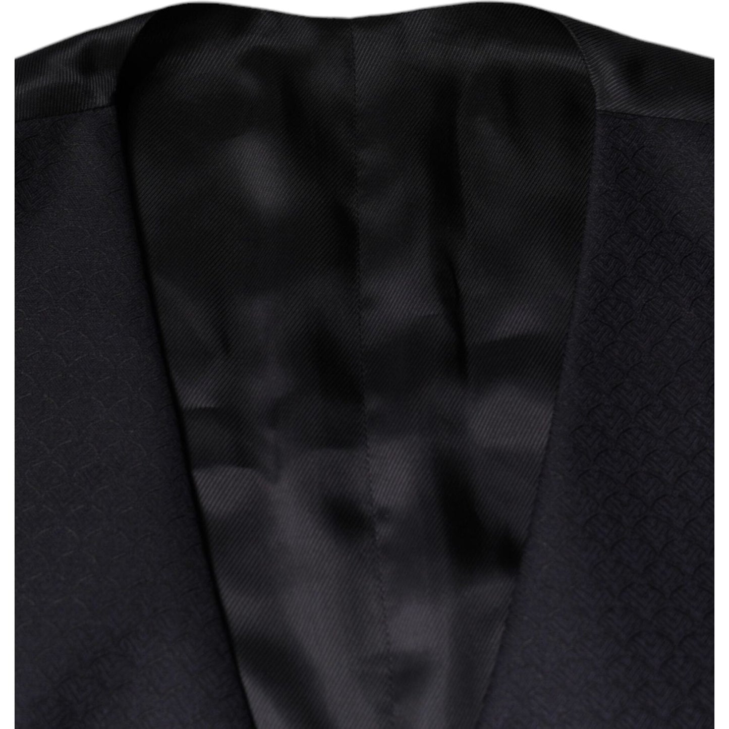 Dolce & Gabbana Black Wool Waistcoat Dress Formal Vest