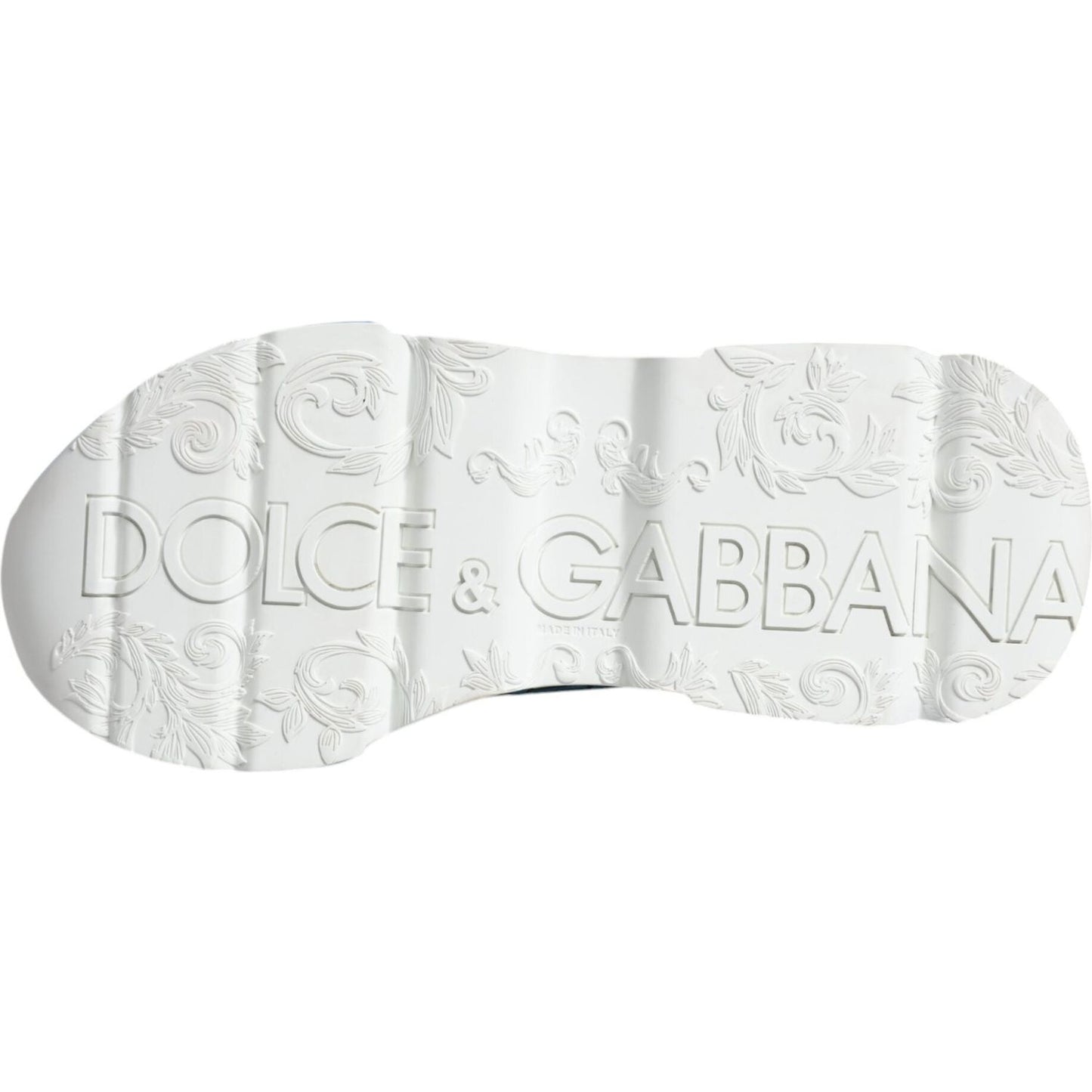 Dolce & Gabbana White Daymaster Hand Painted Sneakers Shoes Dolce & Gabbana