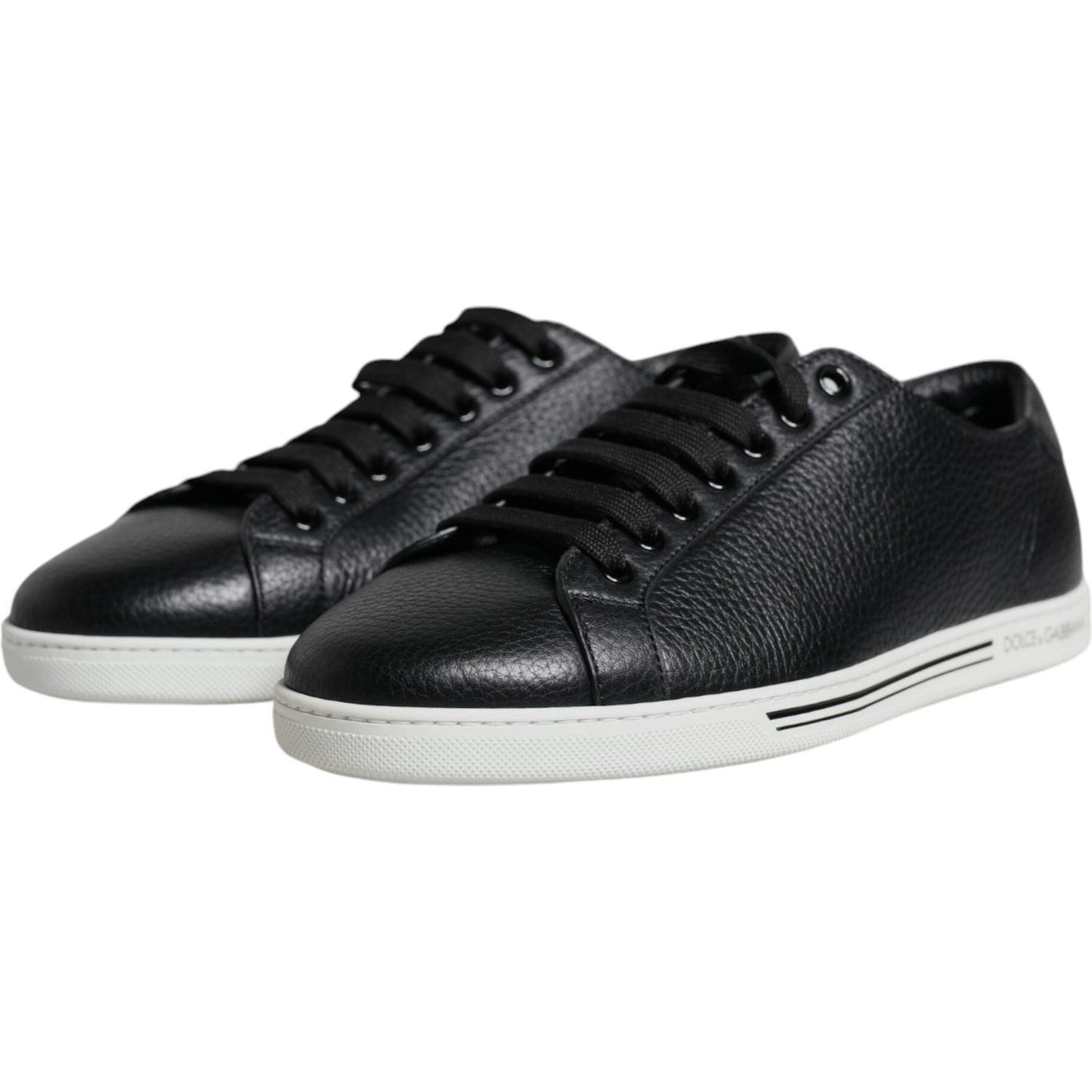 Dolce & Gabbana Black Low Top Men Saint Tropez Sneakers Shoes