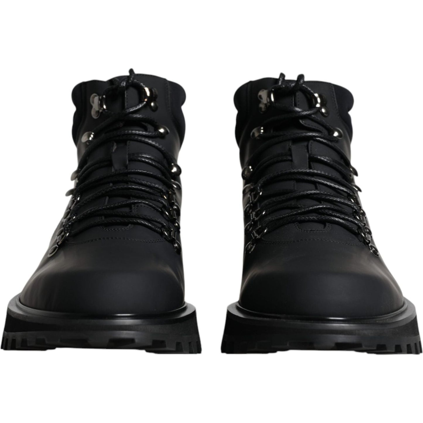 Dolce & Gabbana Black Ankle Boots Vulcano Trekking Shoes Dolce & Gabbana