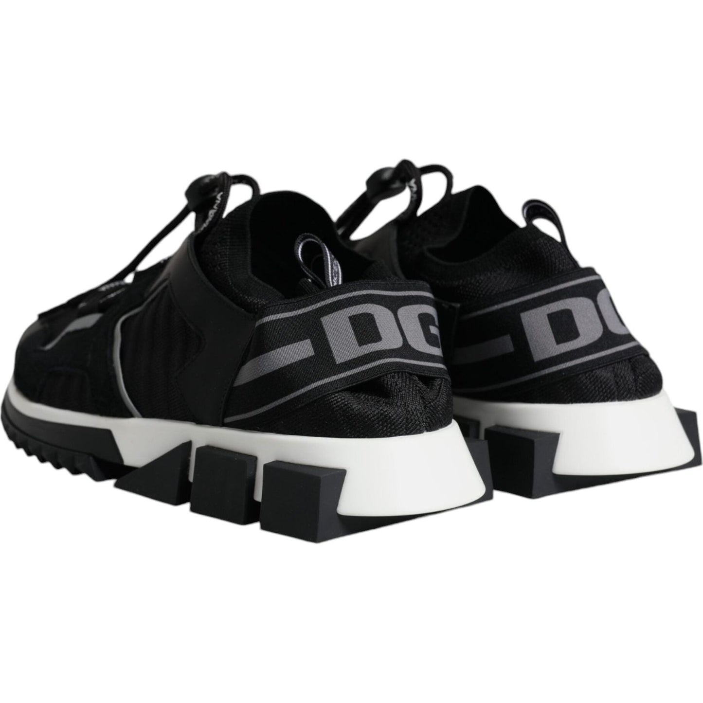 Dolce & Gabbana Black Mesh Sorrento Trekking Sneakers Shoes Dolce & Gabbana